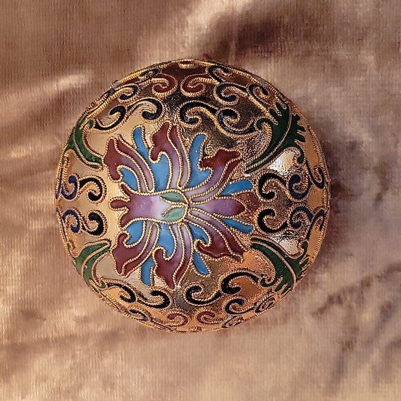 Vintage Lilian Vernon Cloisonne  Paperweight - Picture 1 of 8